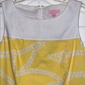 Lilly Pulitzer ladies yellow Dress 6
